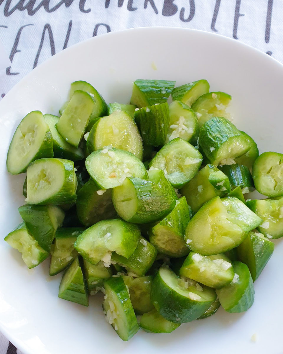 Crushed cucumber salad recipe