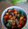 Simple beef and carrot stew